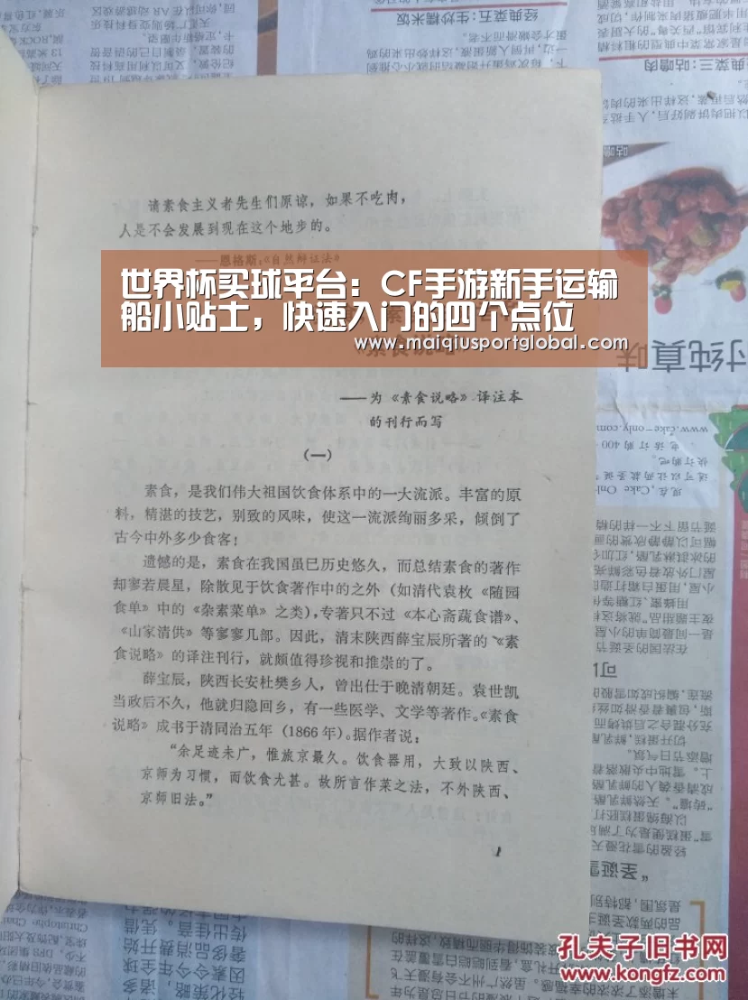 世界杯买球平台:CF手游新手运输船小贴士,快速入门的四个点位(图4) 世界杯买球官网